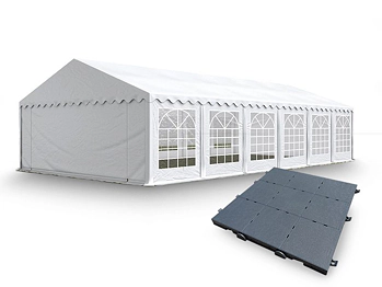 Kerti Party sátor 6x12m PVC PREMIUM + MŰANYAG PADLÓ 288 db