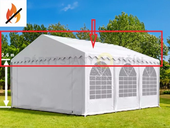 PVC Střešní plachta 6x6m Max+ 2,6m