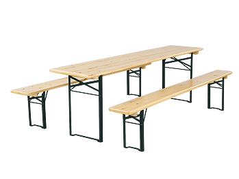 BAVORD Sörpad garnitúra STANDARD 220x50cm – tömör lucfenyő - asztal + pad