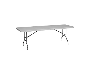 Skladací plastový cateringový stôl 180 cm - šedý