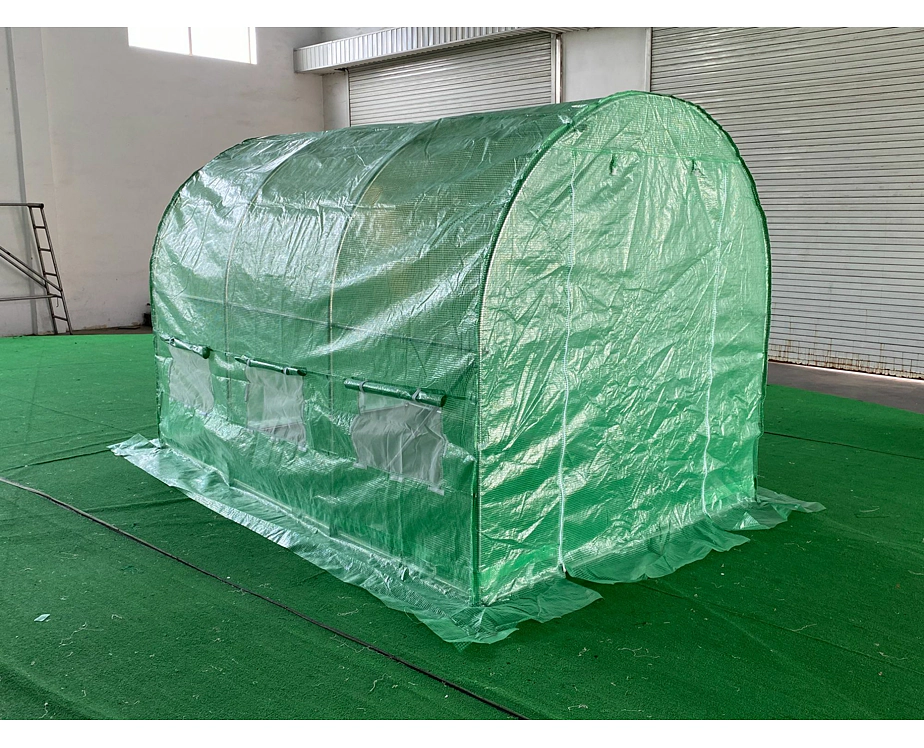 Náhradní plachta k fóliovníku 2×3 m – UV fólie 140 g/m² s okny s moskytiérou