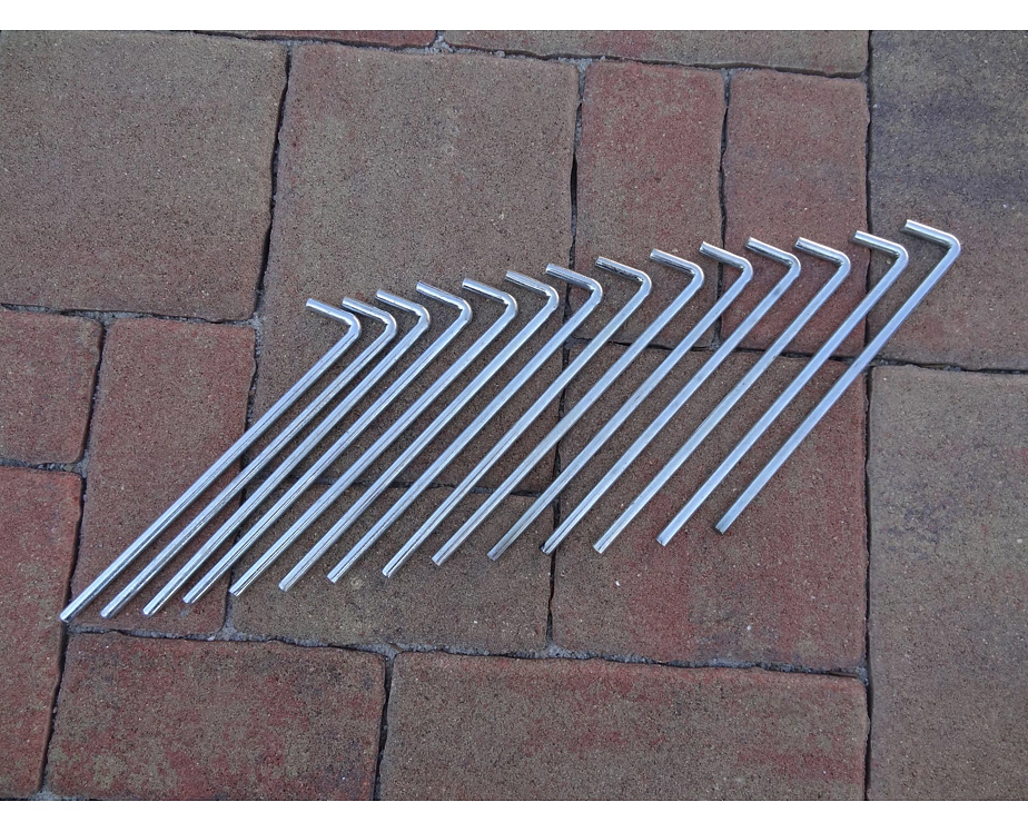 Sada kotvících kolíků 6 × 180 mm – 14 ks