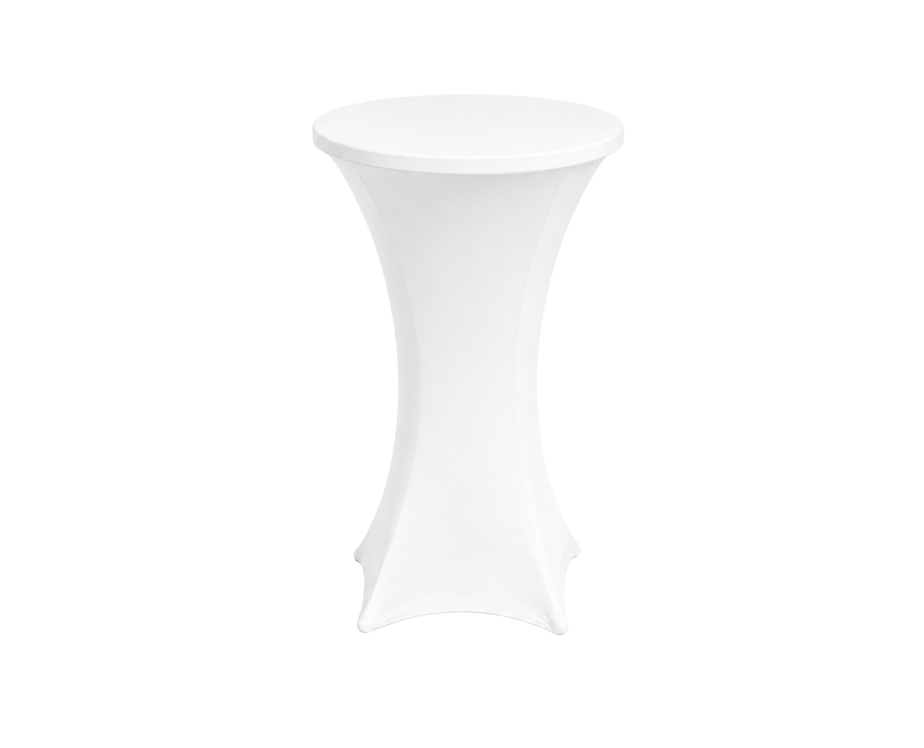 Bílý potah na bistro stolek ⌀ 60 cm - Ambitent
