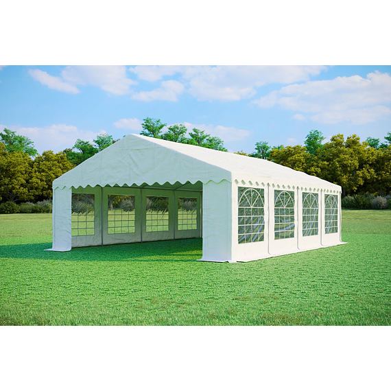 Párty stan 6x8 m Standard s bočními stěnami a okny