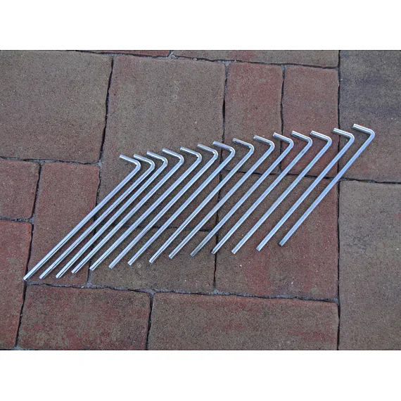 Sada kotvících kolíků 6 × 180 mm – 14 ks